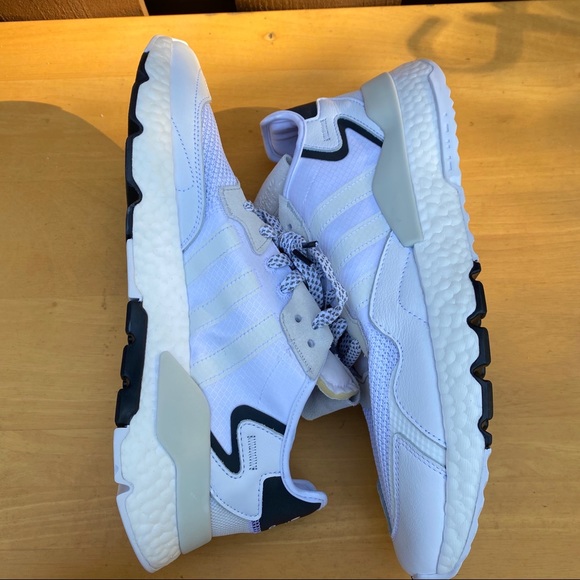Adidas Originals Nite Jogger Size 12 Boost White - Picture 4 of 6